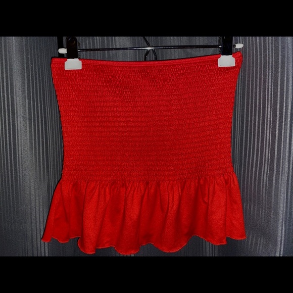 Red Tube Top with Flowy End, Rue21 - Picture 1 of 1